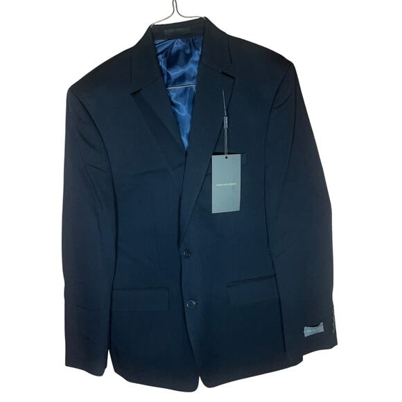 Van Heusen Men's Classic-Fit Suit - Navy Solid NWT 42R/35W - Picture 1 of 9
